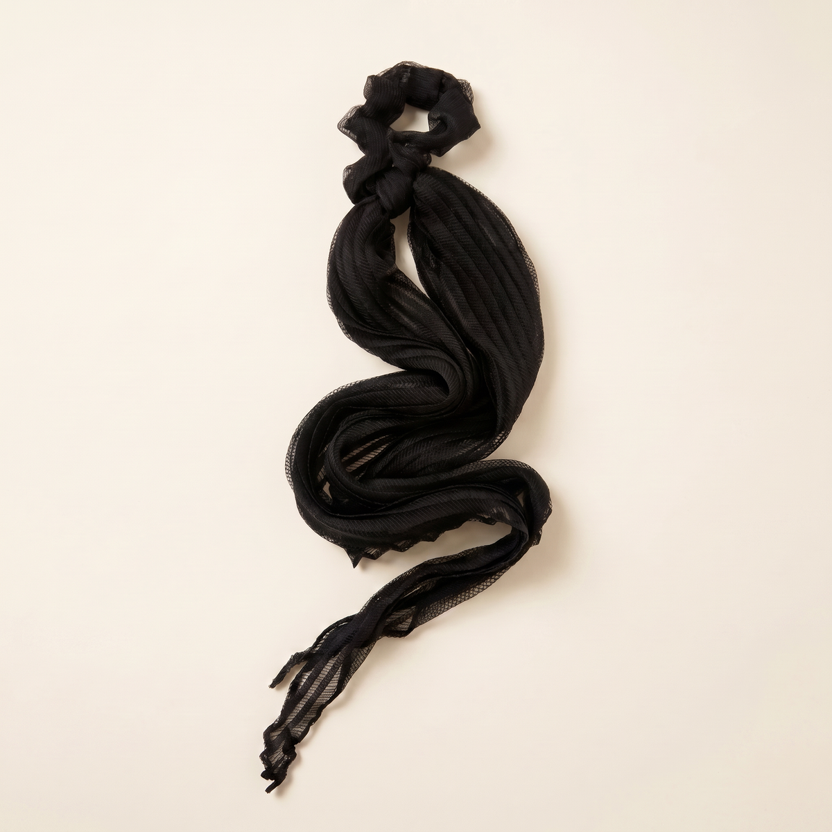 Moonspot pleated silk scrunchie set